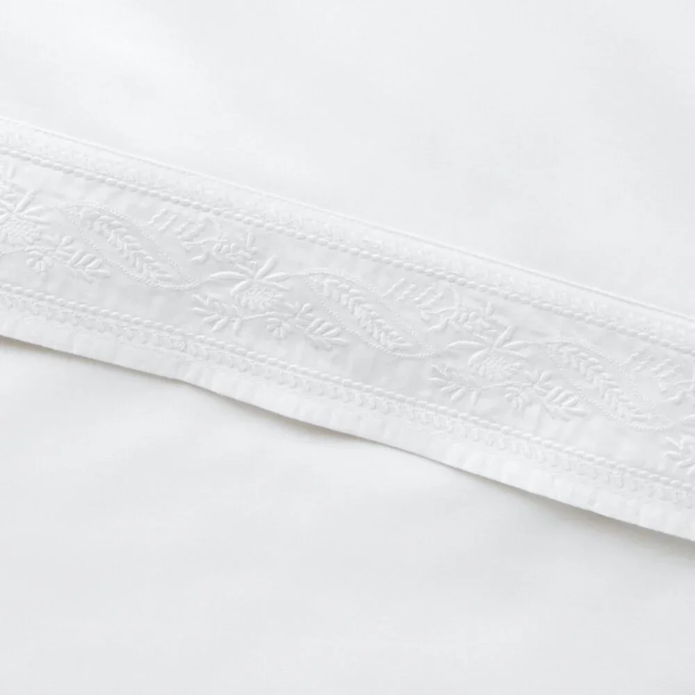 Ralph Lauren Katrine White King Flat & Fitted Sheet Set